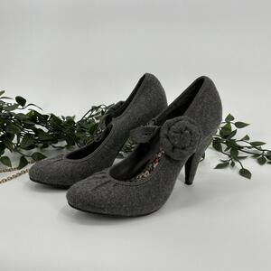 Rocketdog Gray Mary Jane Pumps Heels